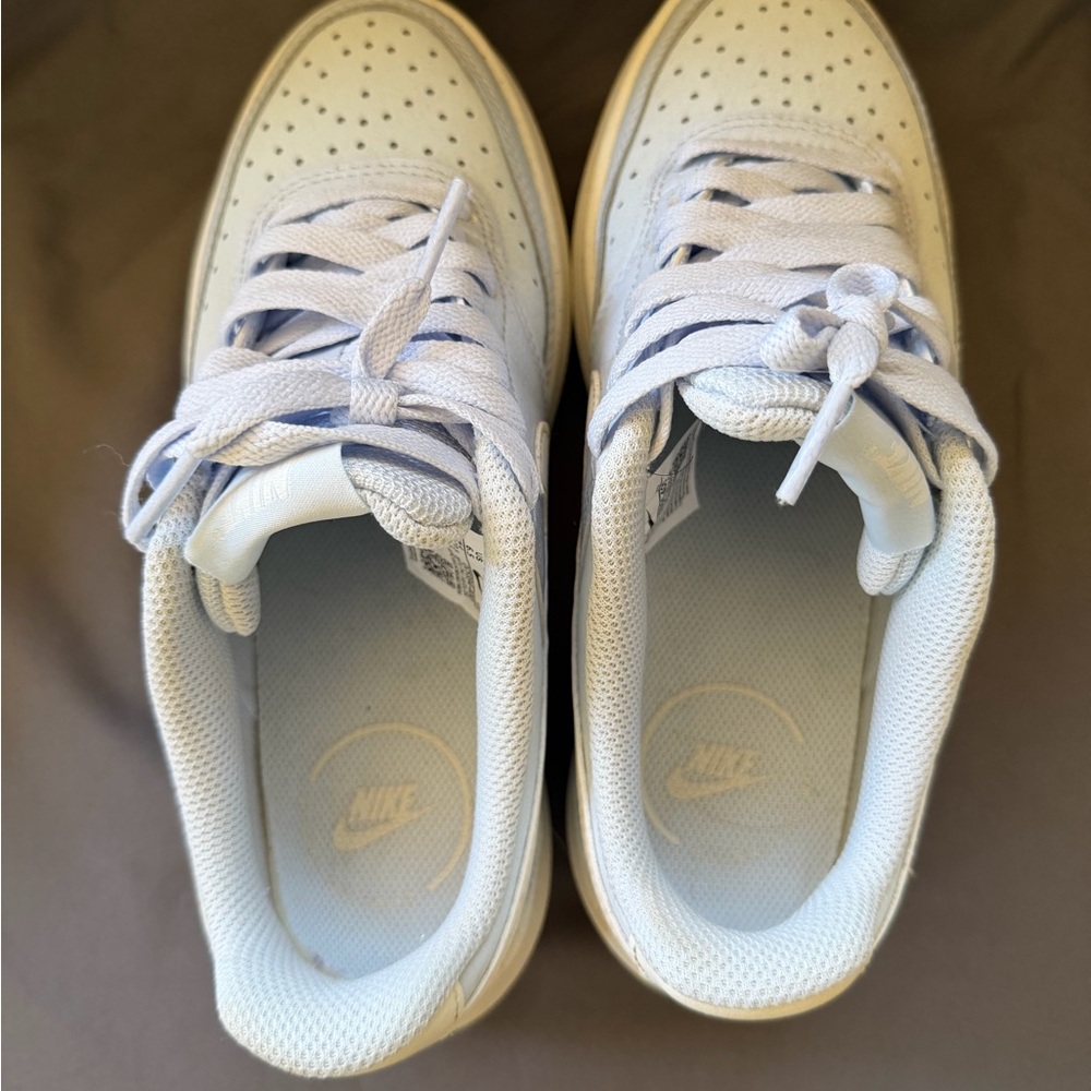 Nike Low-Top Platform Sneakers - Light Blue/White - Picture 5 of 7